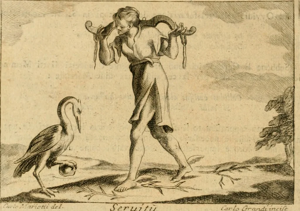 An illustration from Iconologia del cavaliere Cesare Ripa, perugino, 1764, leaf 109