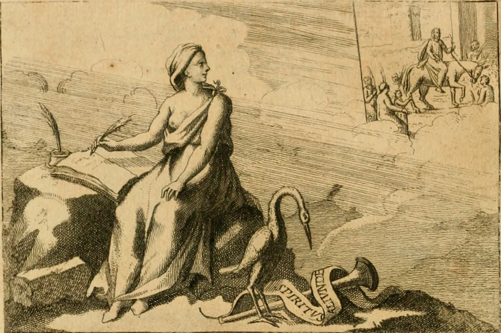 An illustration from Iconologia del cavaliere Cesare Ripa, perugino, 1764, leaf 153