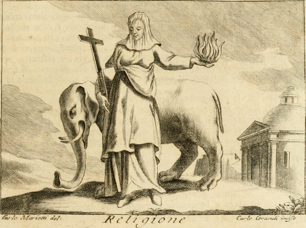 An illustration from Iconologia del cavaliere Cesare Ripa, perugino, 1764, leaf 18
