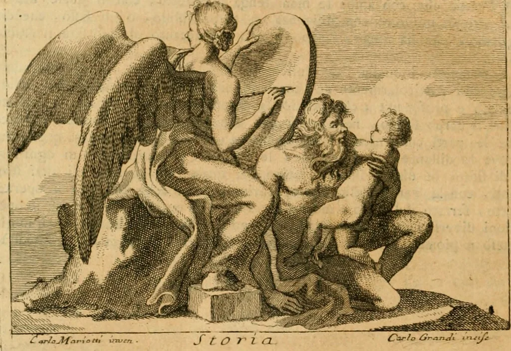 An illustration from Iconologia del cavaliere Cesare Ripa, perugino, 1764, leaf 241