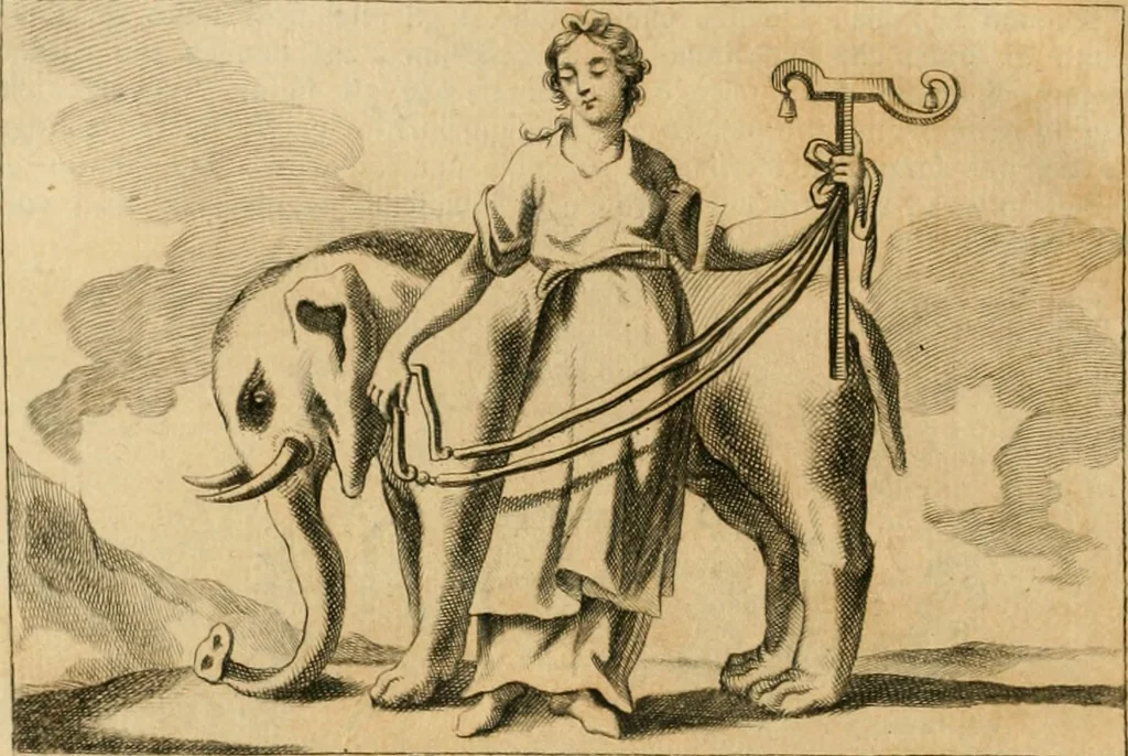 An illustration from Iconologia del cavaliere Cesare Ripa, perugino, 1764, leaf 273