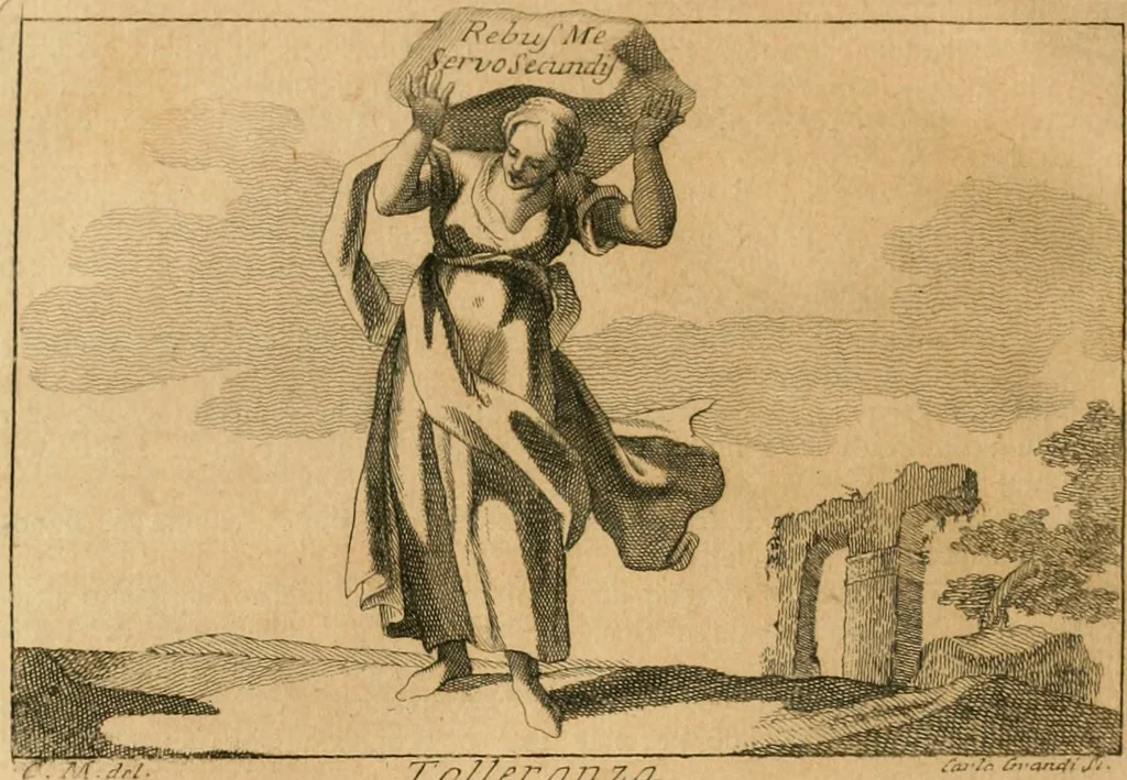 An illustration from Iconologia del cavaliere Cesare Ripa, perugino, 1764, leaf 291