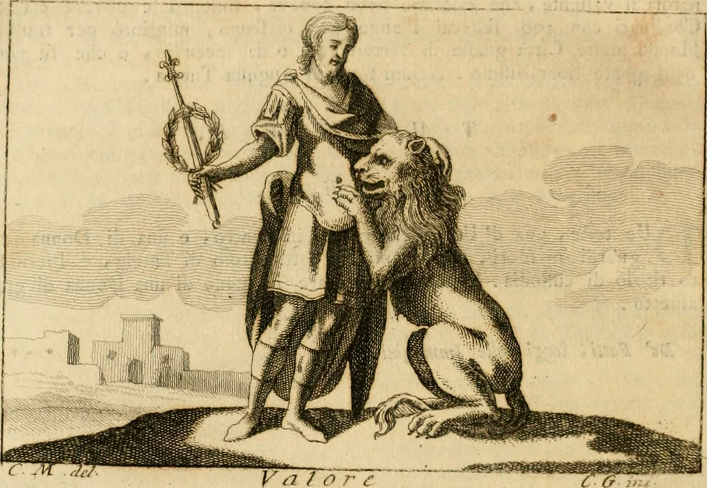 An illustration from Iconologia del cavaliere Cesare Ripa, perugino, 1764, leaf 309