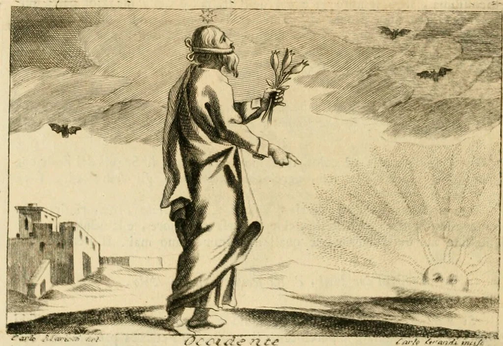 An illustration from Iconologia del cavaliere Cesare Ripa, perugino, 1764, leaf 343