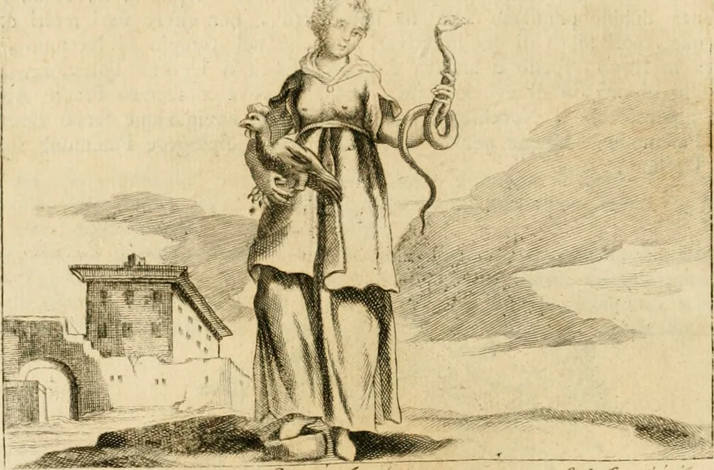 An illustration from Iconologia del cavaliere Cesare Ripa, perugino, 1764, leaf 65