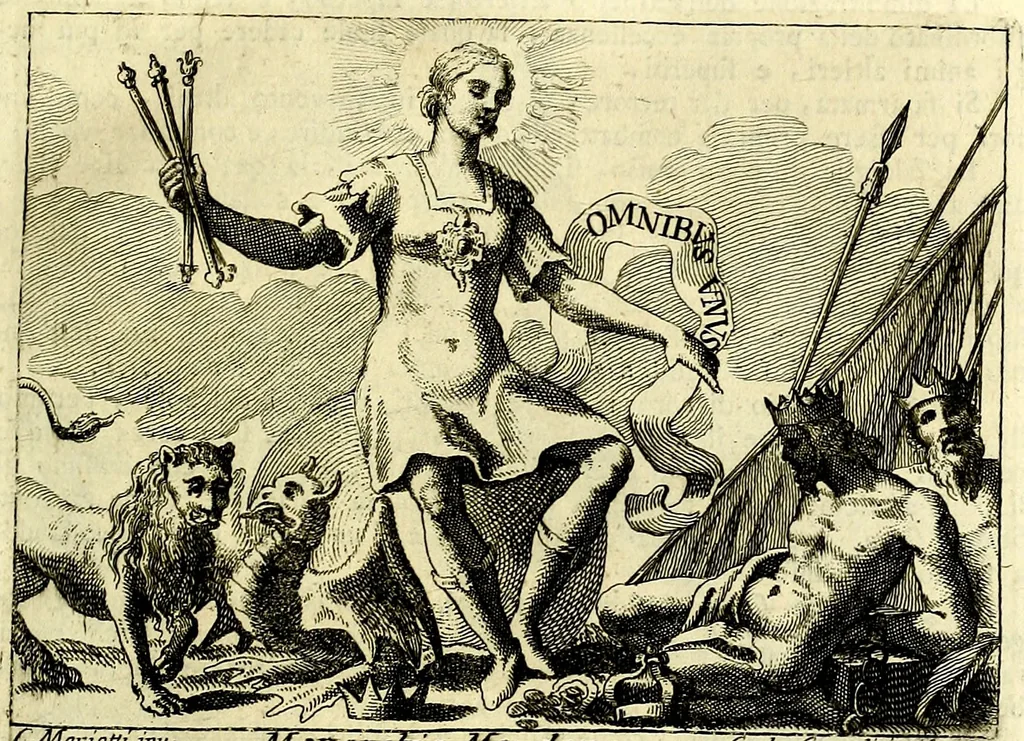 An illustration from Iconologia del cavaliere Cesare Ripa, perugino, 1764, leaf 160