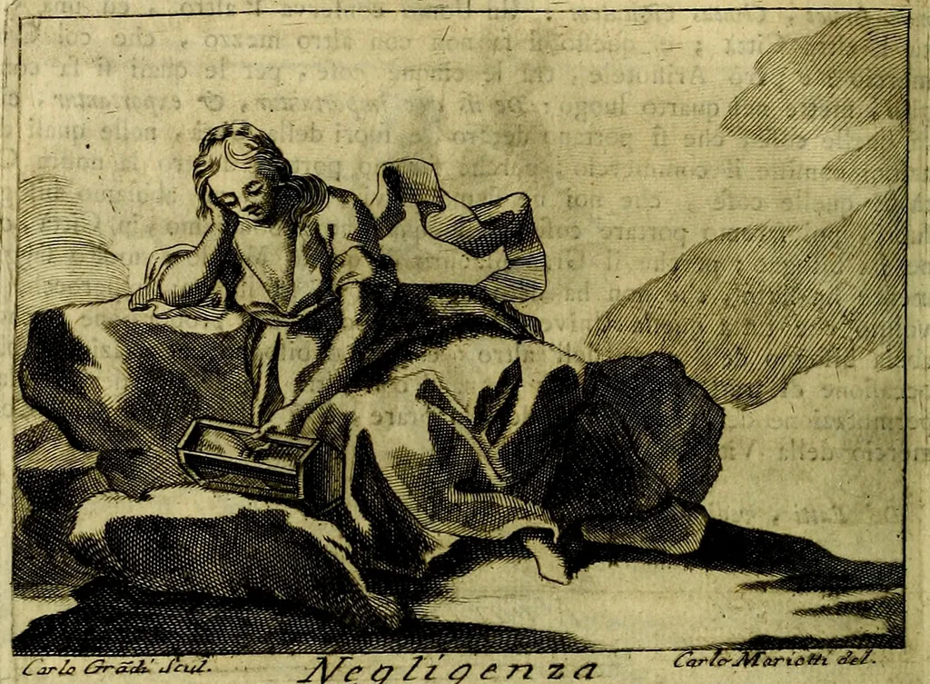 An illustration from Iconologia del cavaliere Cesare Ripa, perugino, 1764, leaf 217