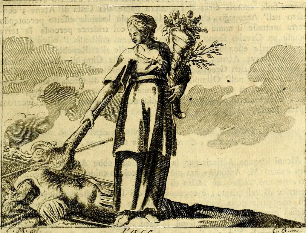 An illustration from Iconologia del cavaliere Cesare Ripa, perugino, 1764, leaf 332