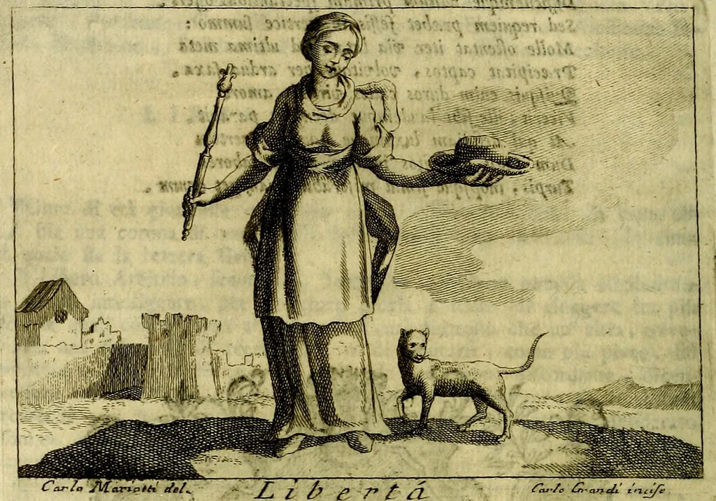 An illustration from Iconologia del cavaliere Cesare Ripa, perugino, 1764, leaf 37