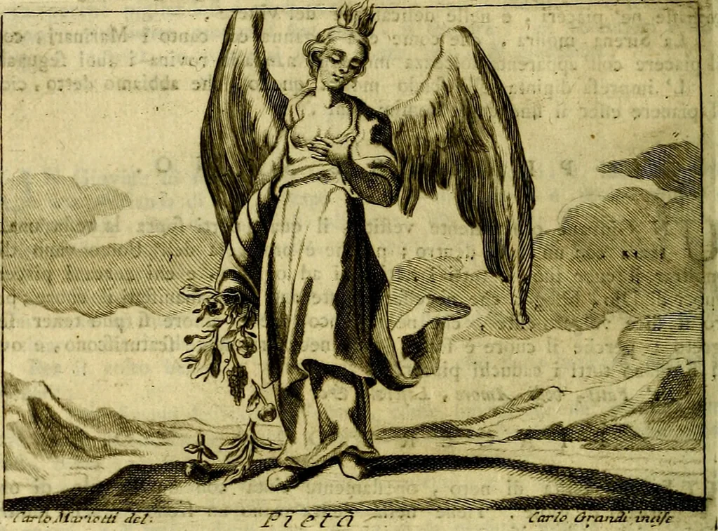 An illustration from Iconologia del cavaliere Cesare Ripa, perugino, 1764, leaf 387