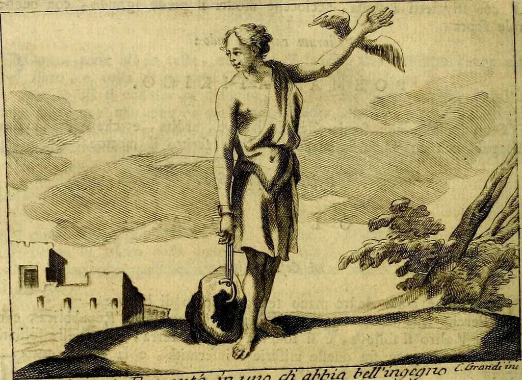 An illustration from Iconologia del cavaliere Cesare Ripa, perugino, 1764, leaf 401