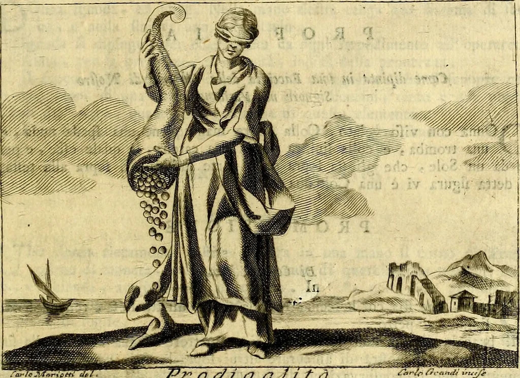An illustration from Iconologia del cavaliere Cesare Ripa, perugino, 1764, leaf 424