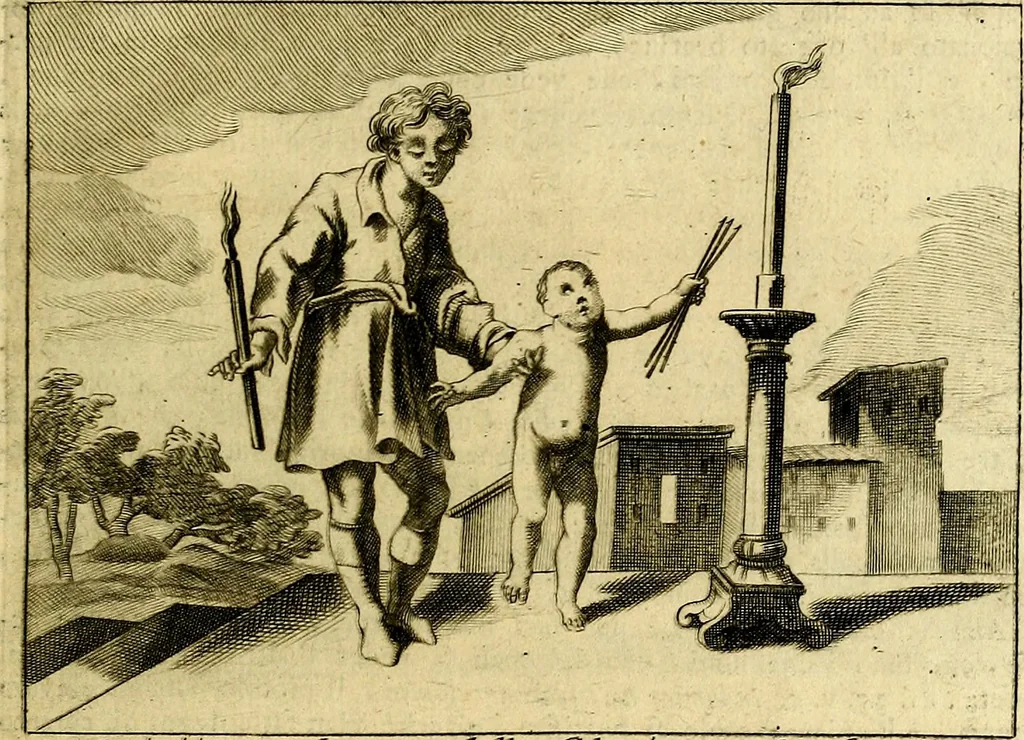 An illustration from Iconologia del cavaliere Cesare Ripa, perugino, 1764, leaf 56