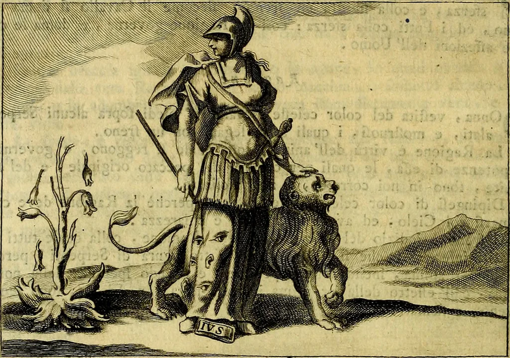 An illustration from Iconologia del cavaliere Cesare Ripa, perugino, 1764, leaf 11