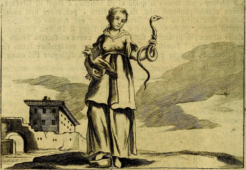 An illustration from Iconologia del cavaliere Cesare Ripa, perugino, 1764, leaf 65