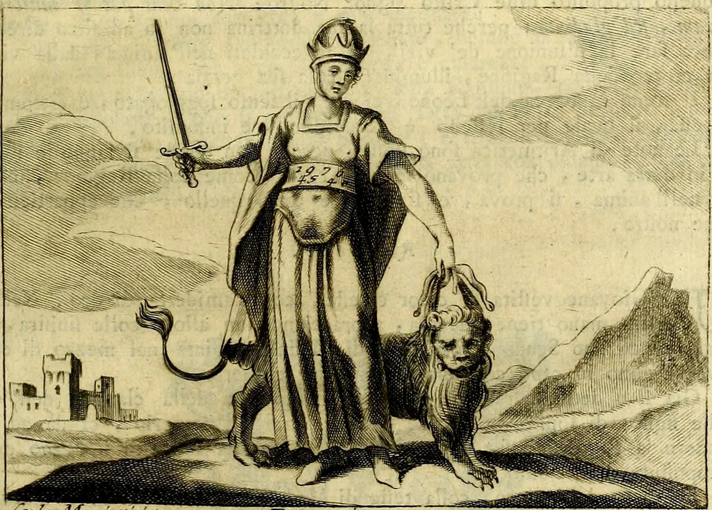 An illustration from Iconologia del cavaliere Cesare Ripa, perugino, 1764, leaf 8
