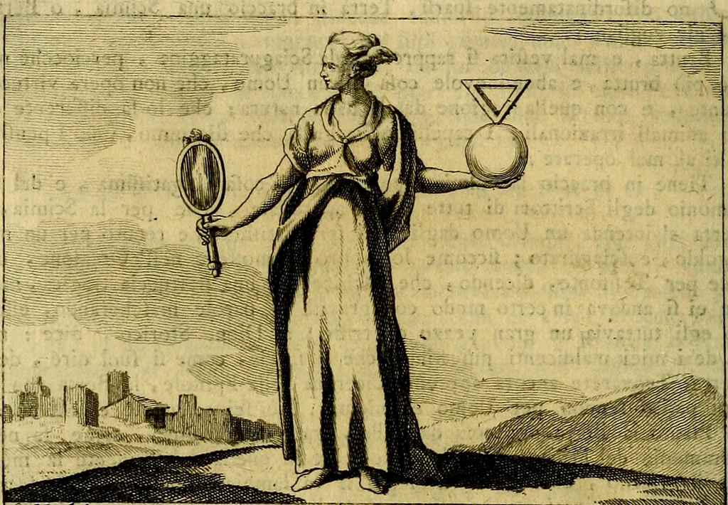 An illustration from Iconologia del cavaliere Cesare Ripa, perugino, 1764, leaf 83