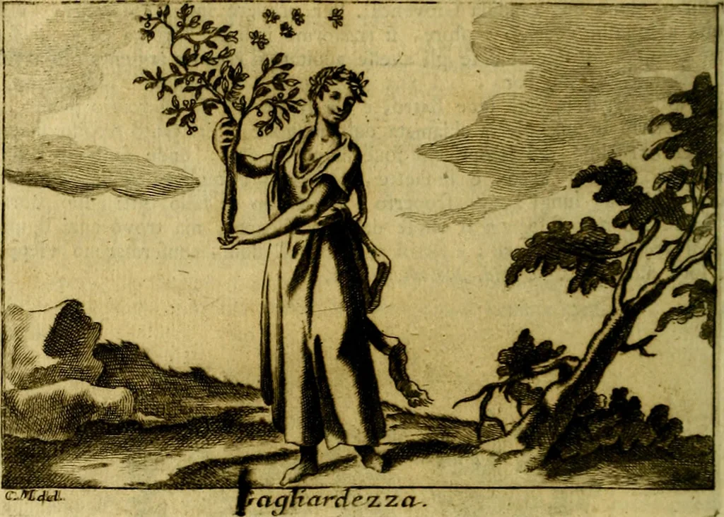 An illustration from Iconologia del cavaliere Cesare Ripa, perugino, 1764, leaf 171
