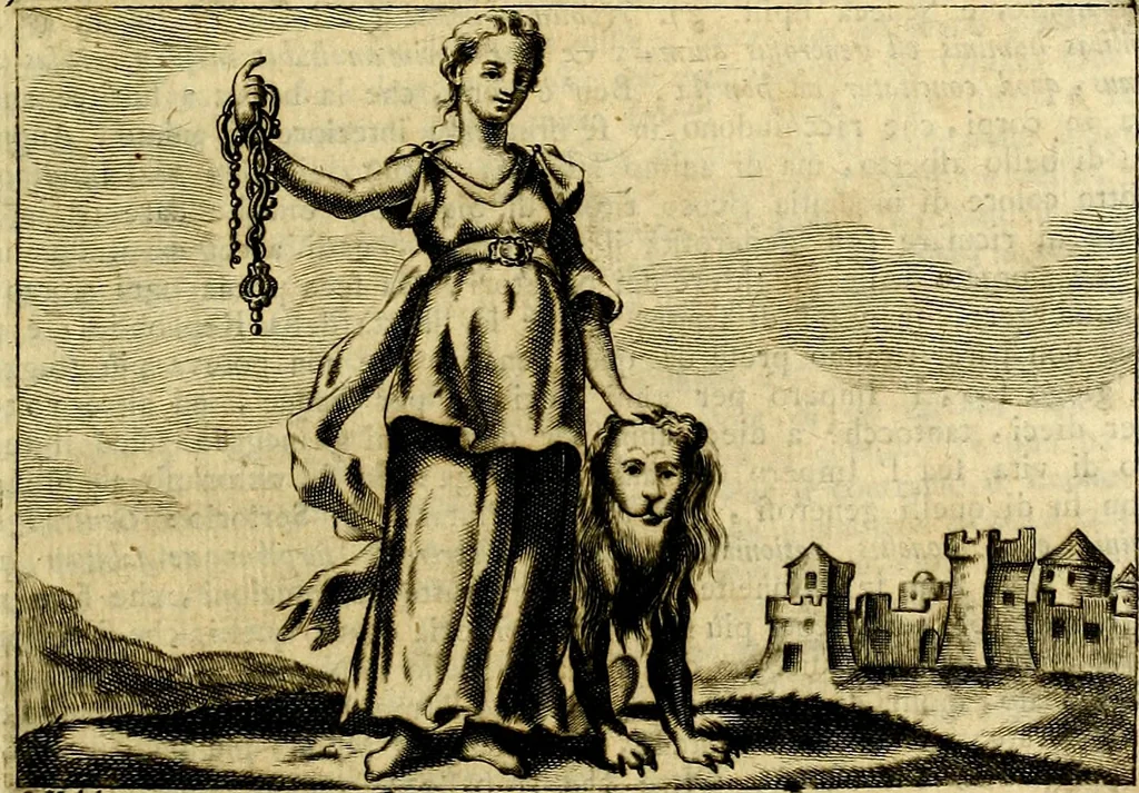 An illustration from Iconologia del cavaliere Cesare Ripa, perugino, 1764, leaf 176