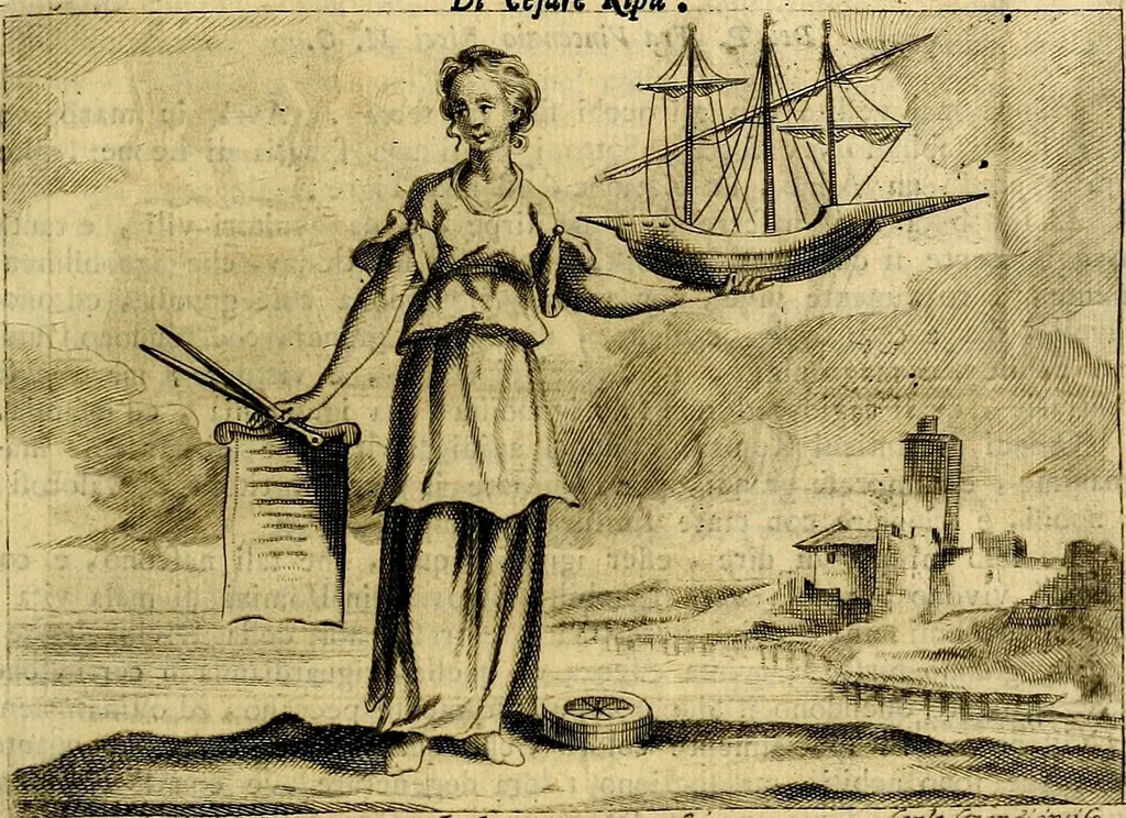 An illustration from Iconologia del cavaliere Cesare Ripa, perugino, 1764, leaf 250