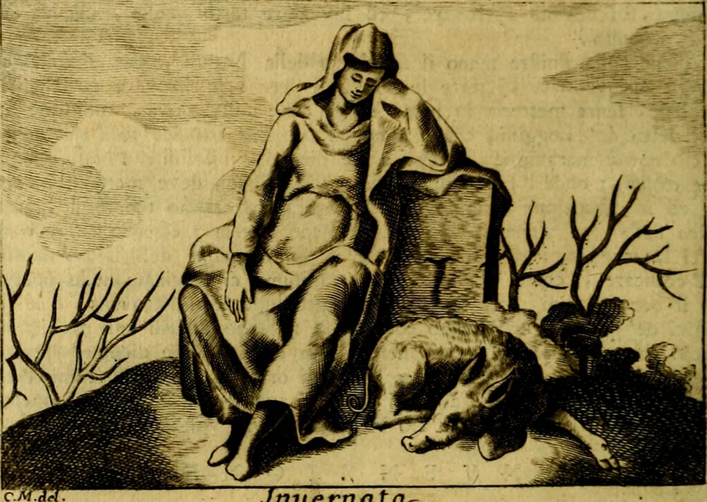 An illustration from Iconologia del cavaliere Cesare Ripa, perugino, 1764, leaf 317
