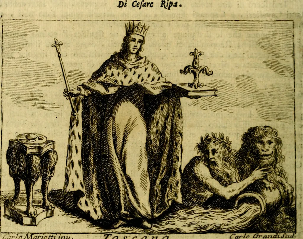 An illustration from Iconologia del cavaliere Cesare Ripa, perugino, 1764, leaf 381