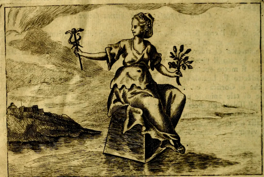 An illustration from Iconologia del cavaliere Cesare Ripa, perugino, 1764, leaf 463