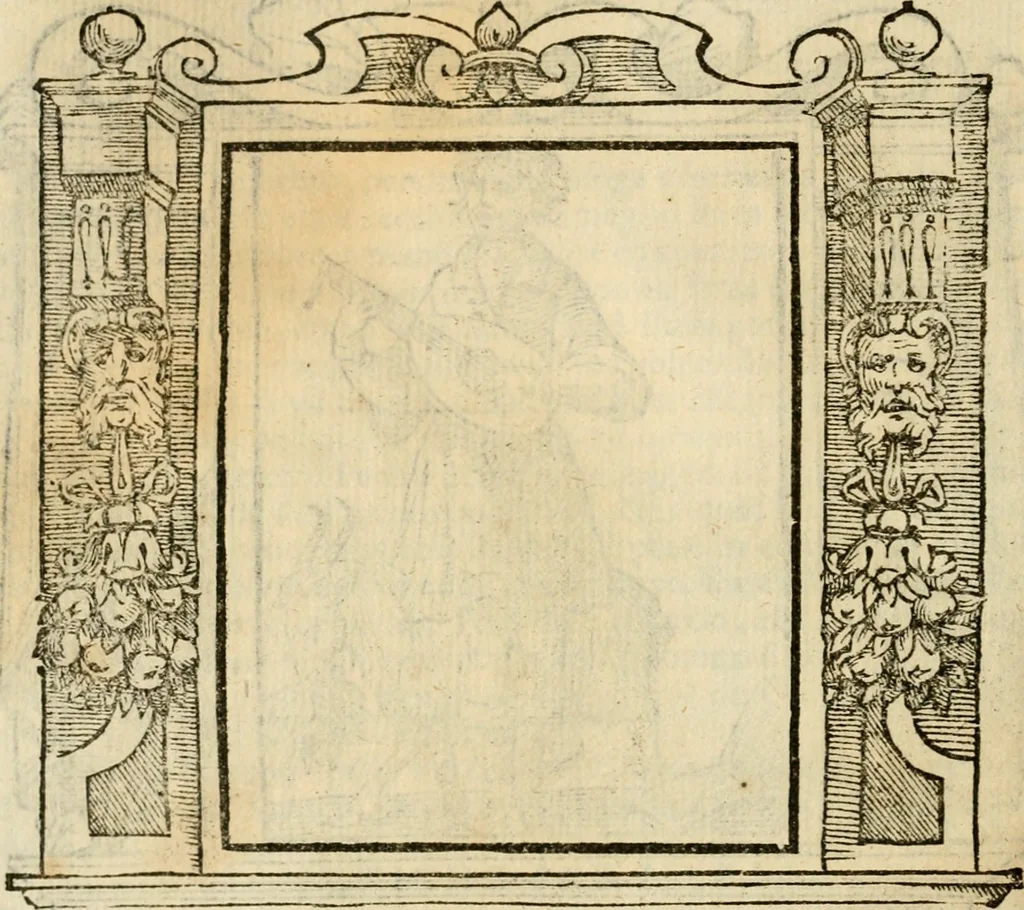 An illustration from Iconologia di Cesare Ripa perugino, cavre. de sti. Mauritio, e Lazzaro : nella quale si descriuono diuerse imagini di virtù, vitij, affetti, passioni humane, arti, discipline, humori, elementi, corpi celesti, prouincie d'Italia, fiumi, tutte le parti del mondo, ed altere infinite materie : opera vtile ad oratori, predicatori, poeti, pittori, scultori, disegnatori, e ad ogni studioso .., 1613, leaf 133