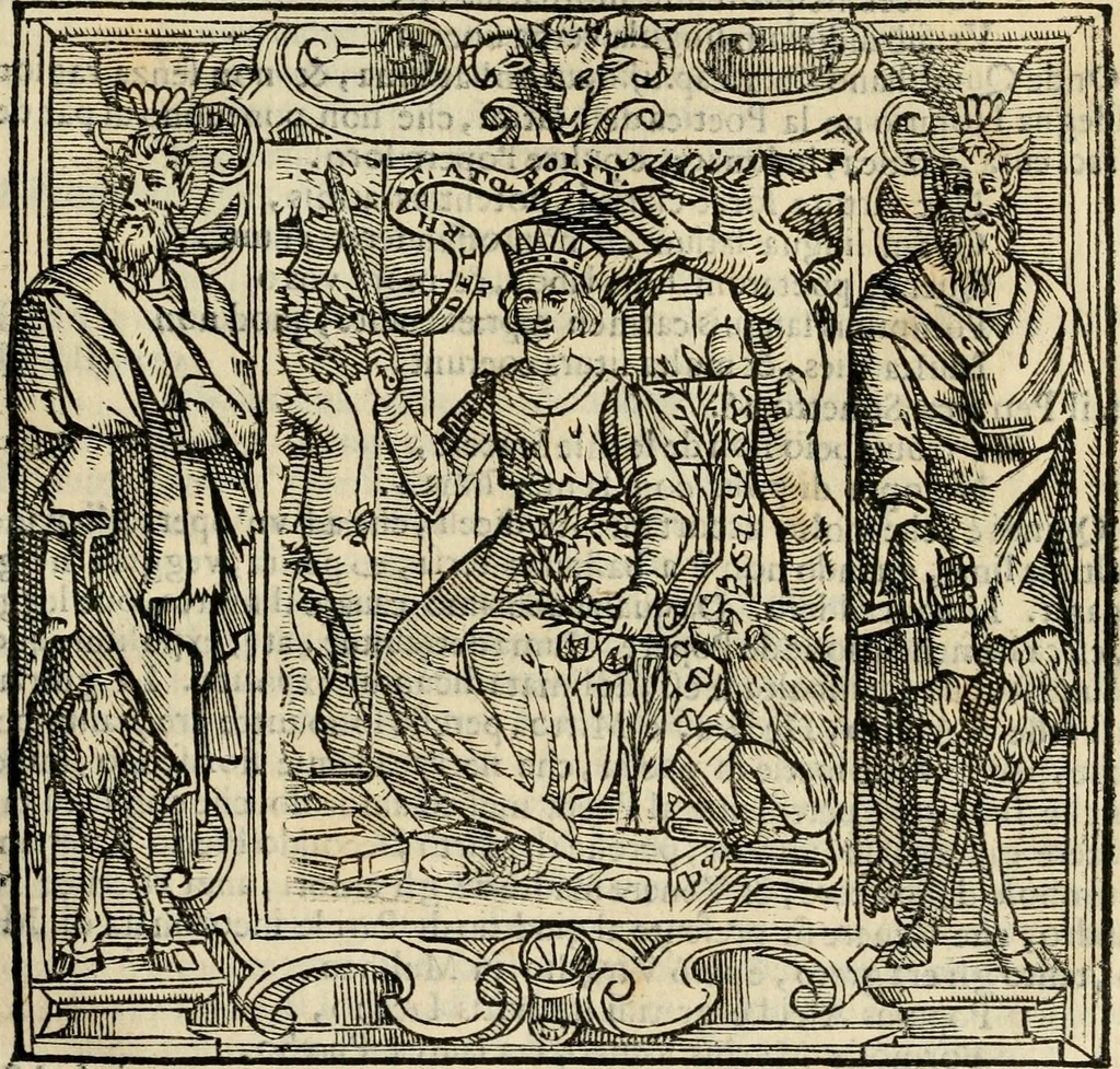 An illustration from Iconologia di Cesare Ripa perugino, cavre. de sti. Mauritio, e Lazzaro : nella quale si descriuono diuerse imagini di virtù, vitij, affetti, passioni humane, arti, discipline, humori, elementi, corpi celesti, prouincie d'Italia, fiumi, tutte le parti del mondo, ed altere infinite materie : opera vtile ad oratori, predicatori, poeti, pittori, scultori, disegnatori, e ad ogni studioso .., 1613, leaf 18