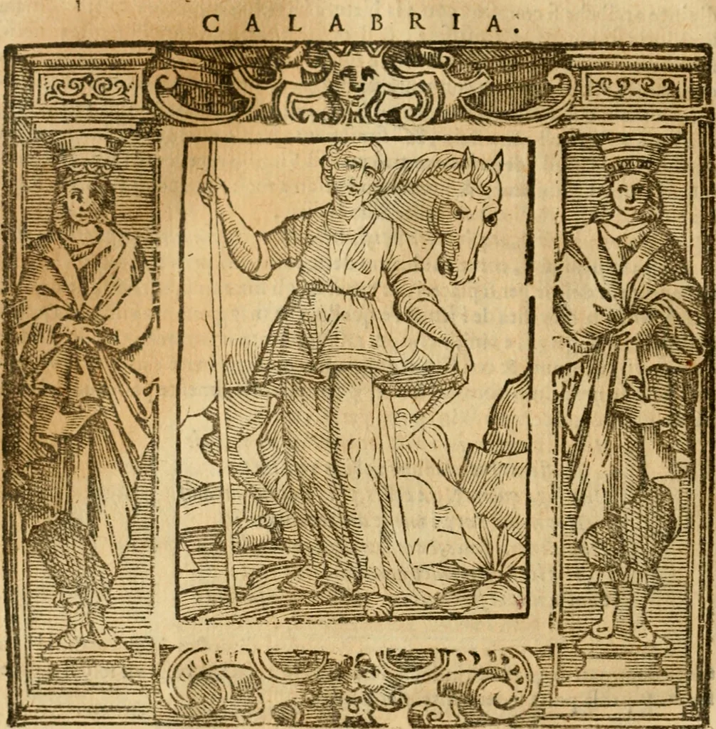 An illustration from Iconologia di Cesare Ripa perugino, cavre. de sti. Mauritio, e Lazzaro : nella quale si descriuono diuerse imagini di virtù, vitij, affetti, passioni humane, arti, discipline, humori, elementi, corpi celesti, prouincie d'Italia, fiumi, tutte le parti del mondo, ed altere infinite materie : opera vtile ad oratori, predicatori, poeti, pittori, scultori, disegnatori, e ad ogni studioso .., 1613, leaf 391
