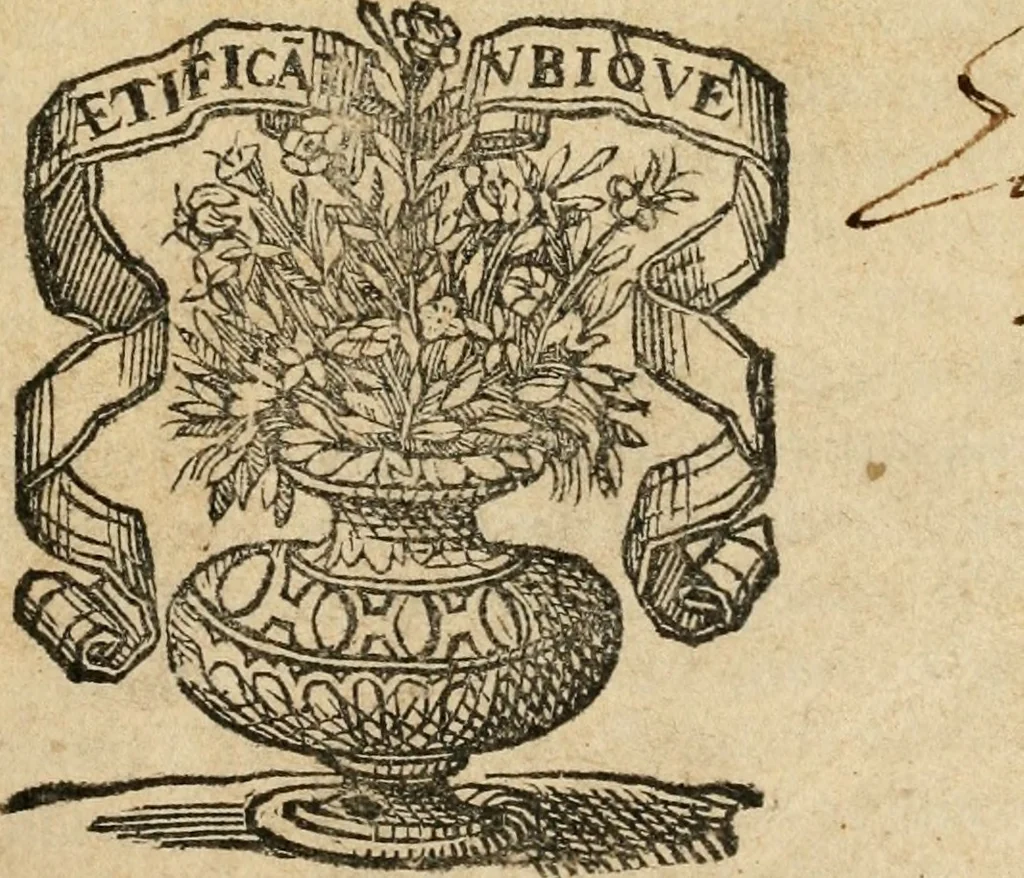 An illustration from Iconologia di Cesare Ripa perugino, cavre. de sti. Mauritio, e Lazzaro : nella quale si descriuono diuerse imagini di virtù, vitij, affetti, passioni humane, arti, discipline, humori, elementi, corpi celesti, prouincie d'Italia, fiumi, tutte le parti del mondo, ed altere infinite materie : opera vtile ad oratori, predicatori, poeti, pittori, scultori, disegnatori, e ad ogni studioso .., 1613, leaf 4