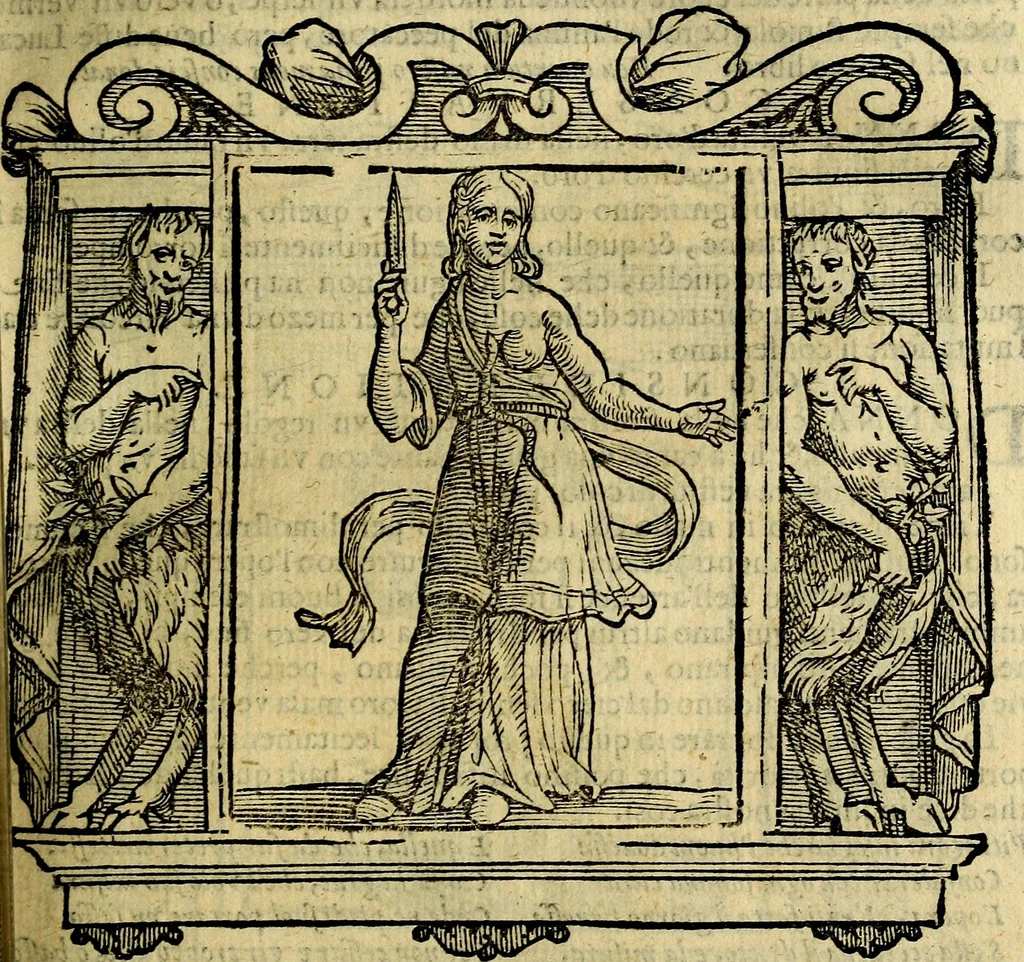 An illustration from Iconologia di Cesare Ripa Perugina ... Nella quale si descrivono diverse imagini di virtù, vitij, affetti, passioni humane, arti discipline, humori, elementi, corpi celesti, prouincie d'Italia, fiumi, tutte le parti del mondo, ed altre infinite materie. Opera utile ad oratori, predicatori, poeti pittori, sculptori, disegnatori, e ad ogni studioso, per inuentar concetti, emblemi, ed imprese, per diuisare qualsiuoglia appatato nuttiale, funerale, trionfale. Per rappresentar poemi drammatici, e per figurare co'suoi propij simboli ciò, che può cadere in pensiero humano. Ampliata ultimamente dallo stresso autore di CC. imagini, e erricchita di molti discorsi pieni di varia eruditione .., 1613, leaf 140