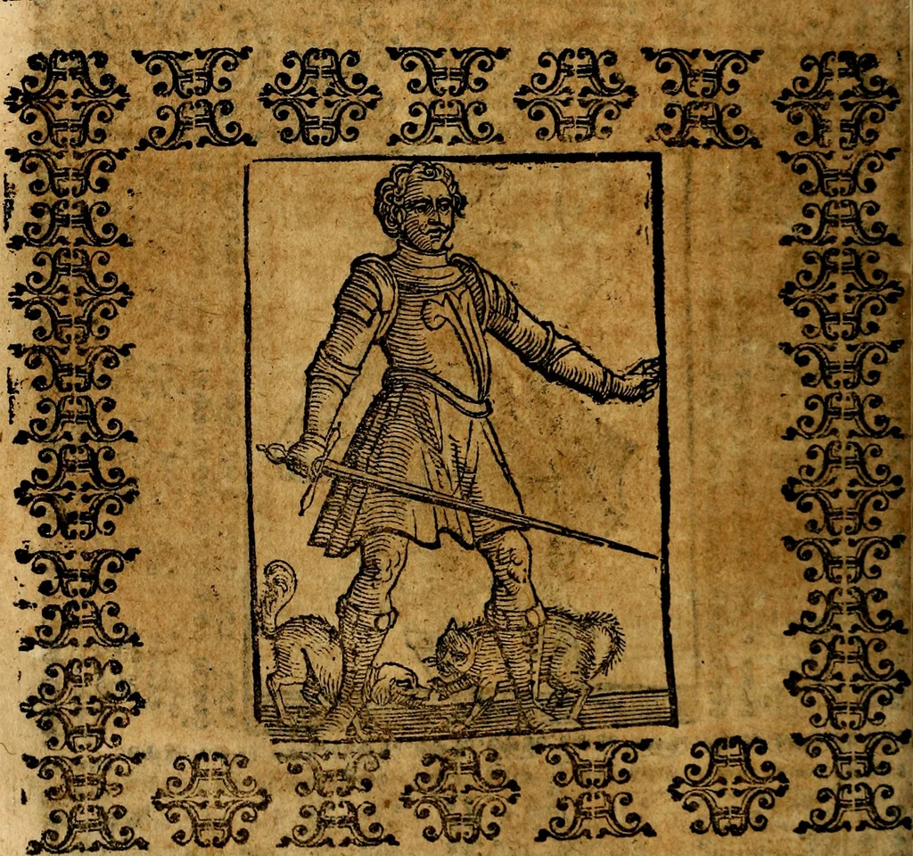 An illustration from Iconologia di Cesare Ripa Perugina ... Nella quale si descrivono diverse imagini di virtù, vitij, affetti, passioni humane, arti discipline, humori, elementi, corpi celesti, prouincie d'Italia, fiumi, tutte le parti del mondo, ed altre infinite materie. Opera utile ad oratori, predicatori, poeti pittori, sculptori, disegnatori, e ad ogni studioso, per inuentar concetti, emblemi, ed imprese, per diuisare qualsiuoglia appatato nuttiale, funerale, trionfale. Per rappresentar poemi drammatici, e per figurare co'suoi propij simboli ciò, che può cadere in pensiero humano. Ampliata ultimamente dallo stresso autore di CC. imagini, e erricchita di molti discorsi pieni di varia eruditione .., 1613, leaf 155
