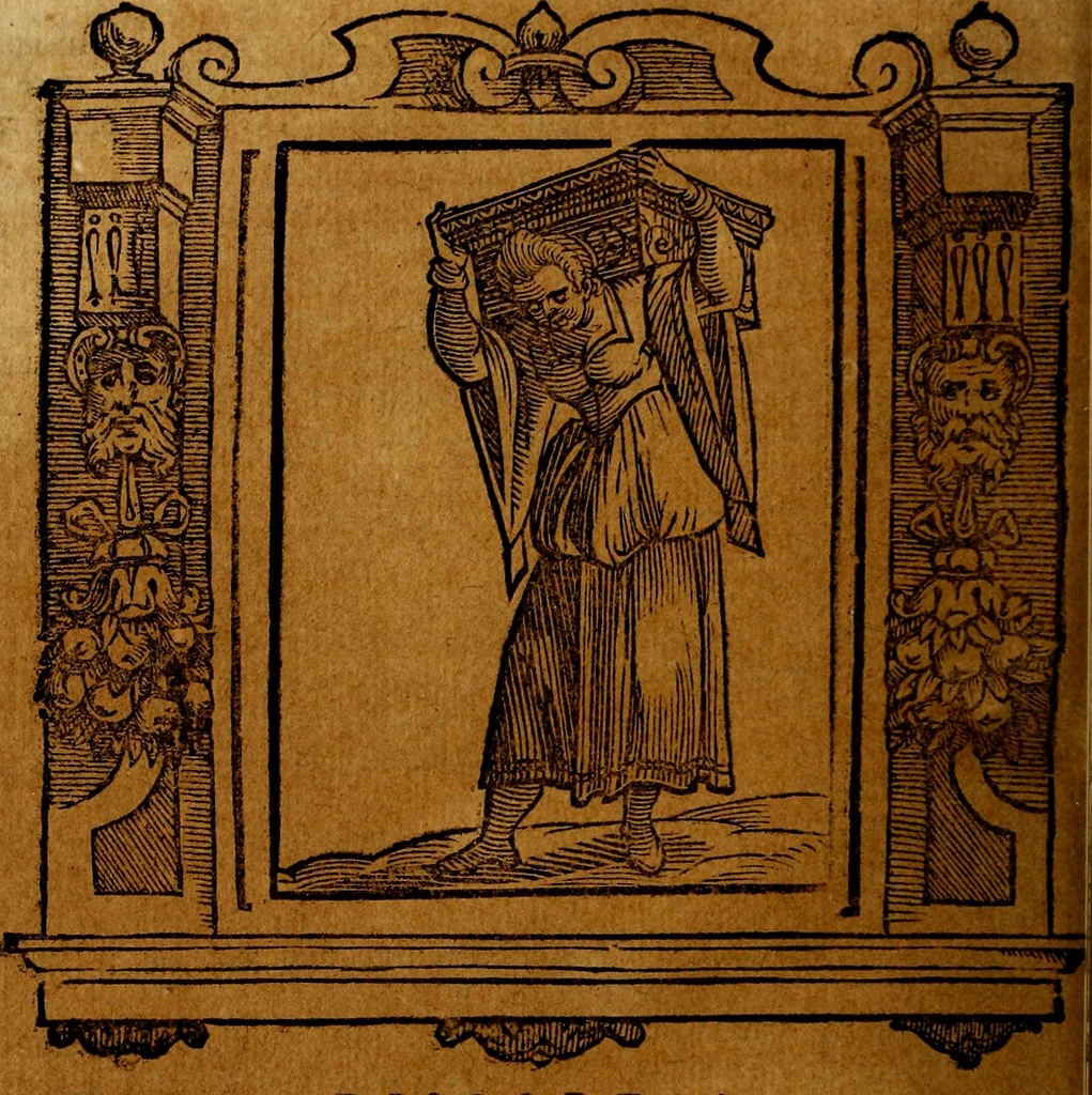 An illustration from Iconologia di Cesare Ripa Perugina ... Nella quale si descrivono diverse imagini di virtù, vitij, affetti, passioni humane, arti discipline, humori, elementi, corpi celesti, prouincie d'Italia, fiumi, tutte le parti del mondo, ed altre infinite materie. Opera utile ad oratori, predicatori, poeti pittori, sculptori, disegnatori, e ad ogni studioso, per inuentar concetti, emblemi, ed imprese, per diuisare qualsiuoglia appatato nuttiale, funerale, trionfale. Per rappresentar poemi drammatici, e per figurare co'suoi propij simboli ciò, che può cadere in pensiero humano. Ampliata ultimamente dallo stresso autore di CC. imagini, e erricchita di molti discorsi pieni di varia eruditione .., 1613, leaf 171