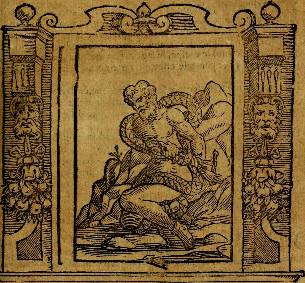 An illustration from Iconologia di Cesare Ripa Perugina ... Nella quale si descrivono diverse imagini di virtù, vitij, affetti, passioni humane, arti discipline, humori, elementi, corpi celesti, prouincie d'Italia, fiumi, tutte le parti del mondo, ed altre infinite materie. Opera utile ad oratori, predicatori, poeti pittori, sculptori, disegnatori, e ad ogni studioso, per inuentar concetti, emblemi, ed imprese, per diuisare qualsiuoglia appatato nuttiale, funerale, trionfale. Per rappresentar poemi drammatici, e per figurare co'suoi propij simboli ciò, che può cadere in pensiero humano. Ampliata ultimamente dallo stresso autore di CC. imagini, e erricchita di molti discorsi pieni di varia eruditione .., 1613, leaf 176