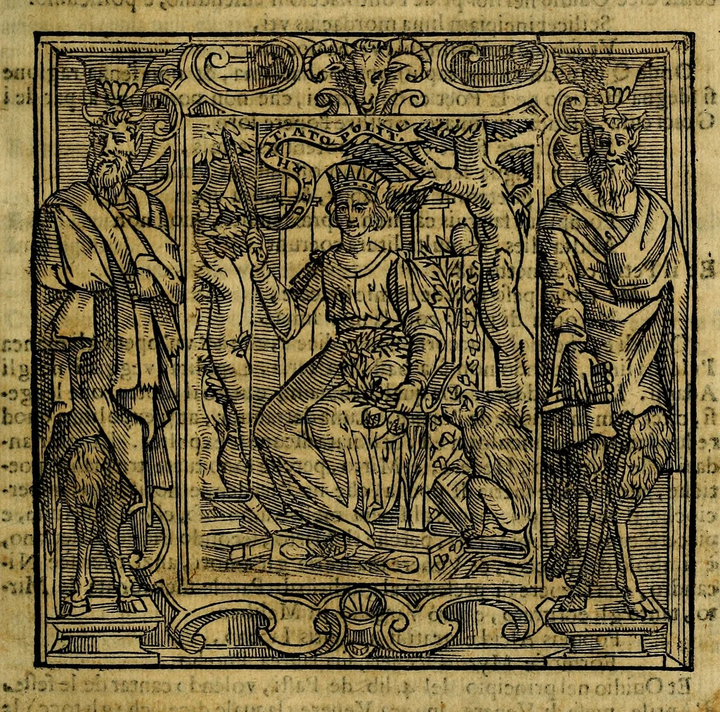 An illustration from Iconologia di Cesare Ripa Perugina ... Nella quale si descrivono diverse imagini di virtù, vitij, affetti, passioni humane, arti discipline, humori, elementi, corpi celesti, prouincie d'Italia, fiumi, tutte le parti del mondo, ed altre infinite materie. Opera utile ad oratori, predicatori, poeti pittori, sculptori, disegnatori, e ad ogni studioso, per inuentar concetti, emblemi, ed imprese, per diuisare qualsiuoglia appatato nuttiale, funerale, trionfale. Per rappresentar poemi drammatici, e per figurare co'suoi propij simboli ciò, che può cadere in pensiero humano. Ampliata ultimamente dallo stresso autore di CC. imagini, e erricchita di molti discorsi pieni di varia eruditione .., 1613, leaf 18