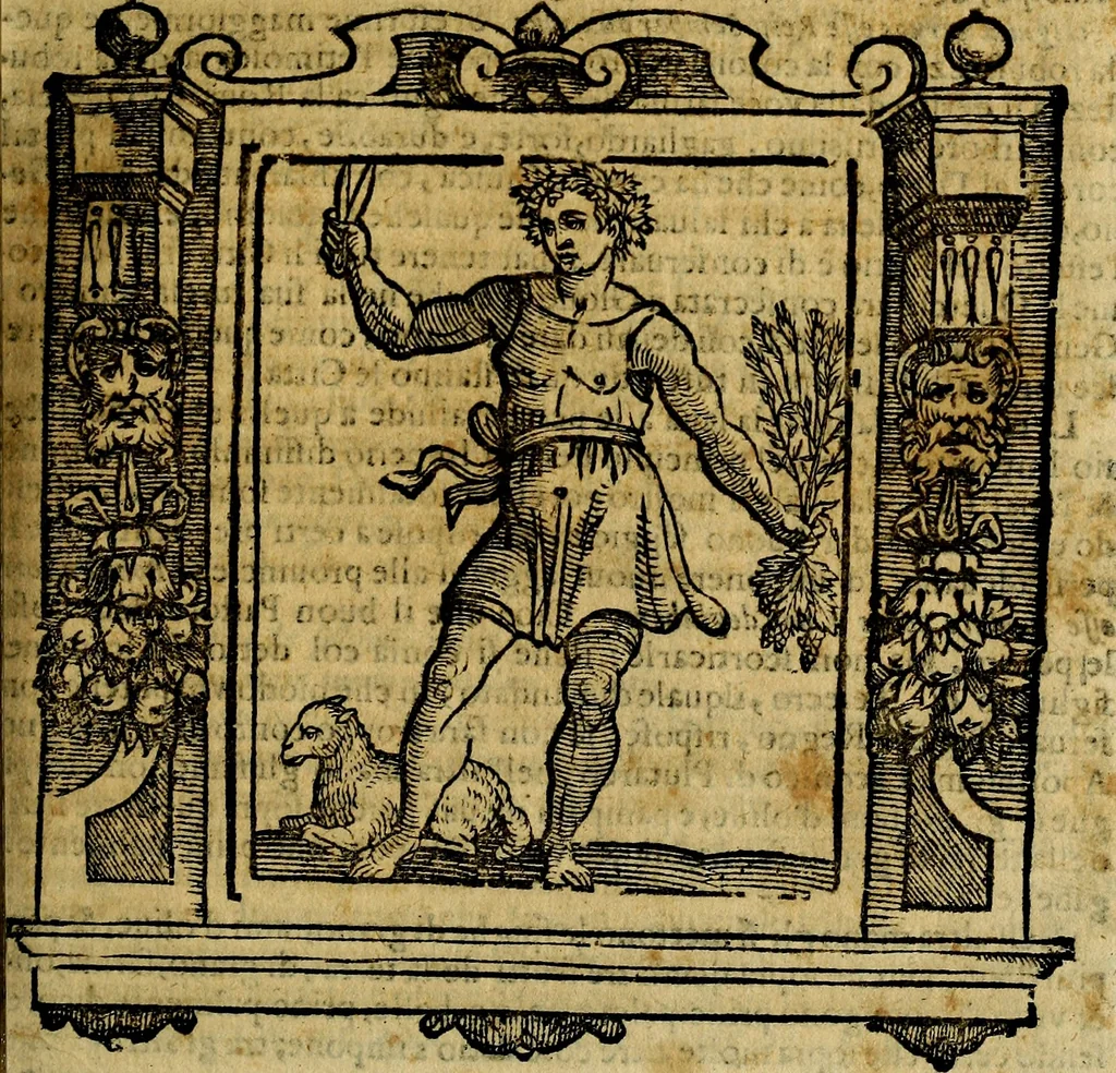 An illustration from Iconologia di Cesare Ripa Perugina ... Nella quale si descrivono diverse imagini di virtù, vitij, affetti, passioni humane, arti discipline, humori, elementi, corpi celesti, prouincie d'Italia, fiumi, tutte le parti del mondo, ed altre infinite materie. Opera utile ad oratori, predicatori, poeti pittori, sculptori, disegnatori, e ad ogni studioso, per inuentar concetti, emblemi, ed imprese, per diuisare qualsiuoglia appatato nuttiale, funerale, trionfale. Per rappresentar poemi drammatici, e per figurare co'suoi propij simboli ciò, che può cadere in pensiero humano. Ampliata ultimamente dallo stresso autore di CC. imagini, e erricchita di molti discorsi pieni di varia eruditione .., 1613, leaf 180