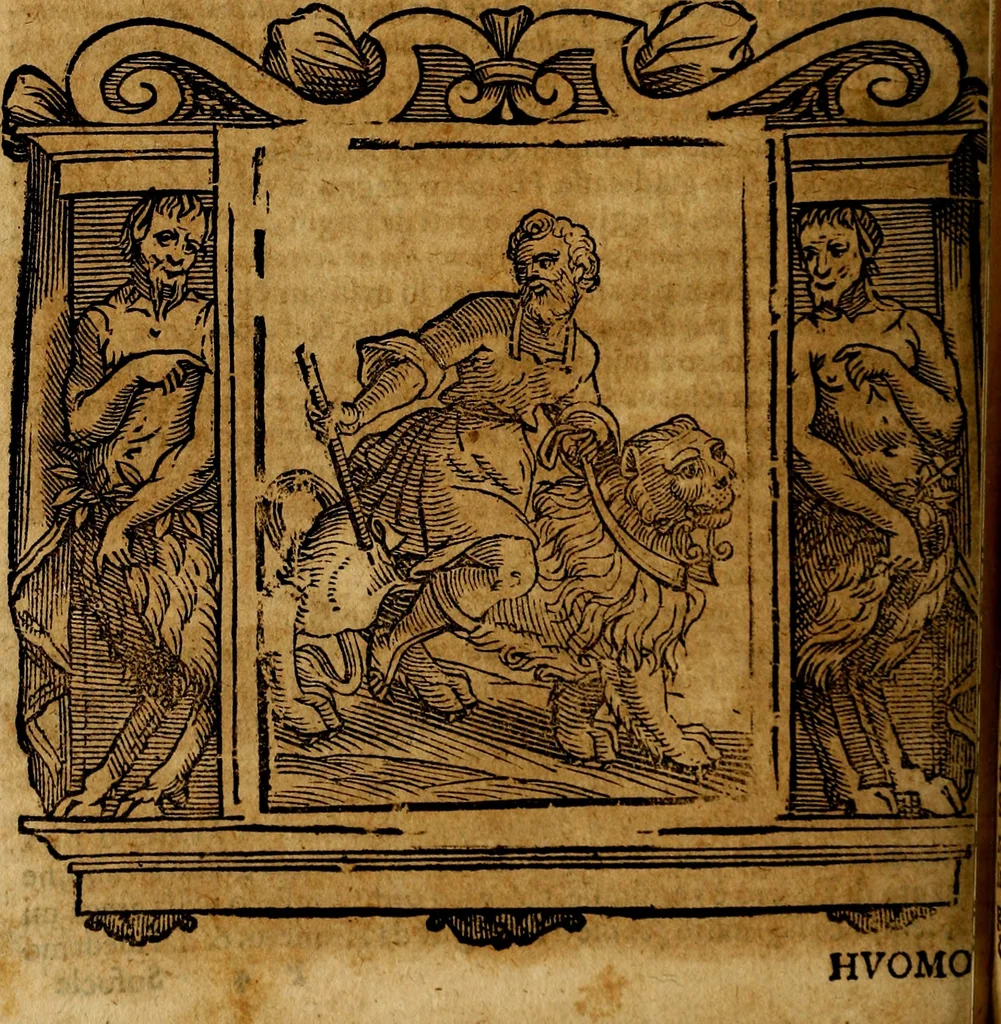 An illustration from Iconologia di Cesare Ripa Perugina ... Nella quale si descrivono diverse imagini di virtù, vitij, affetti, passioni humane, arti discipline, humori, elementi, corpi celesti, prouincie d'Italia, fiumi, tutte le parti del mondo, ed altre infinite materie. Opera utile ad oratori, predicatori, poeti pittori, sculptori, disegnatori, e ad ogni studioso, per inuentar concetti, emblemi, ed imprese, per diuisare qualsiuoglia appatato nuttiale, funerale, trionfale. Per rappresentar poemi drammatici, e per figurare co'suoi propij simboli ciò, che può cadere in pensiero humano. Ampliata ultimamente dallo stresso autore di CC. imagini, e erricchita di molti discorsi pieni di varia eruditione .., 1613, leaf 199