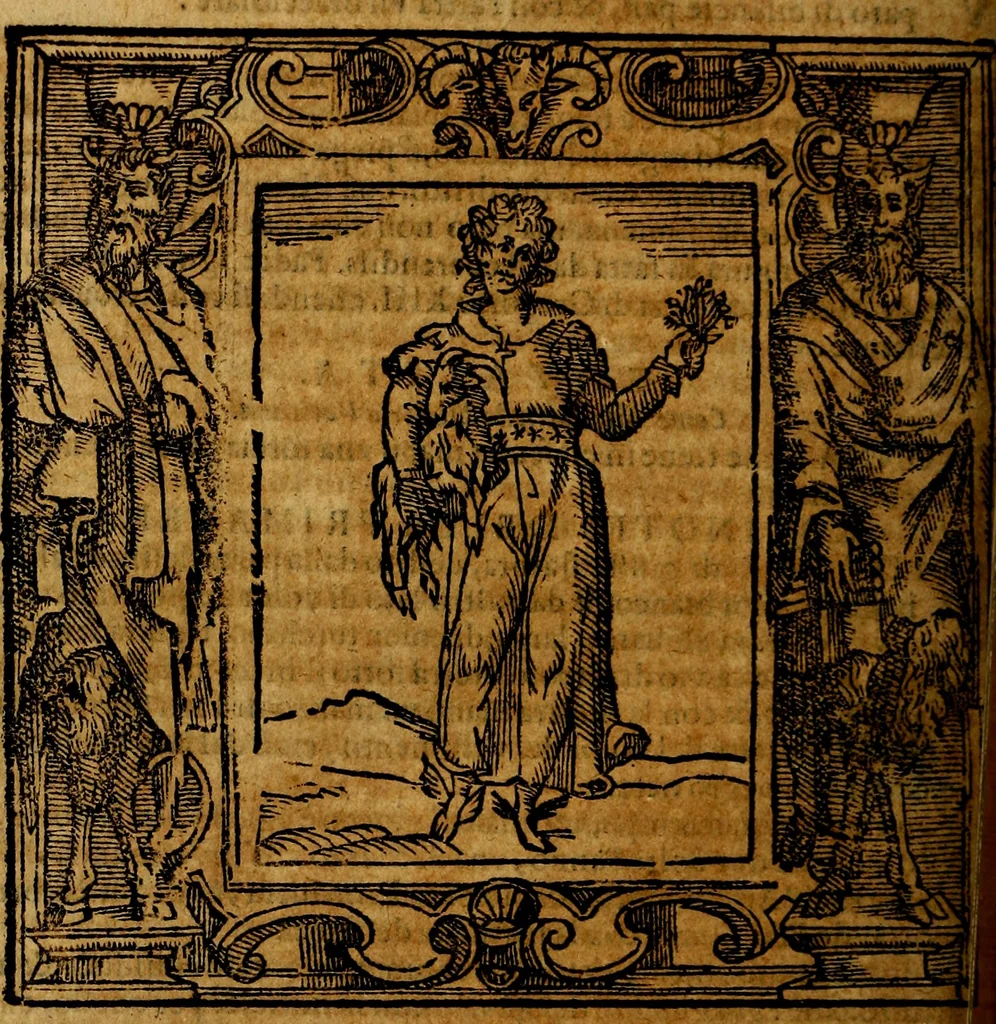 An illustration from Iconologia di Cesare Ripa Perugina ... Nella quale si descrivono diverse imagini di virtù, vitij, affetti, passioni humane, arti discipline, humori, elementi, corpi celesti, prouincie d'Italia, fiumi, tutte le parti del mondo, ed altre infinite materie. Opera utile ad oratori, predicatori, poeti pittori, sculptori, disegnatori, e ad ogni studioso, per inuentar concetti, emblemi, ed imprese, per diuisare qualsiuoglia appatato nuttiale, funerale, trionfale. Per rappresentar poemi drammatici, e per figurare co'suoi propij simboli ciò, che può cadere in pensiero humano. Ampliata ultimamente dallo stresso autore di CC. imagini, e erricchita di molti discorsi pieni di varia eruditione .., 1613, leaf 227