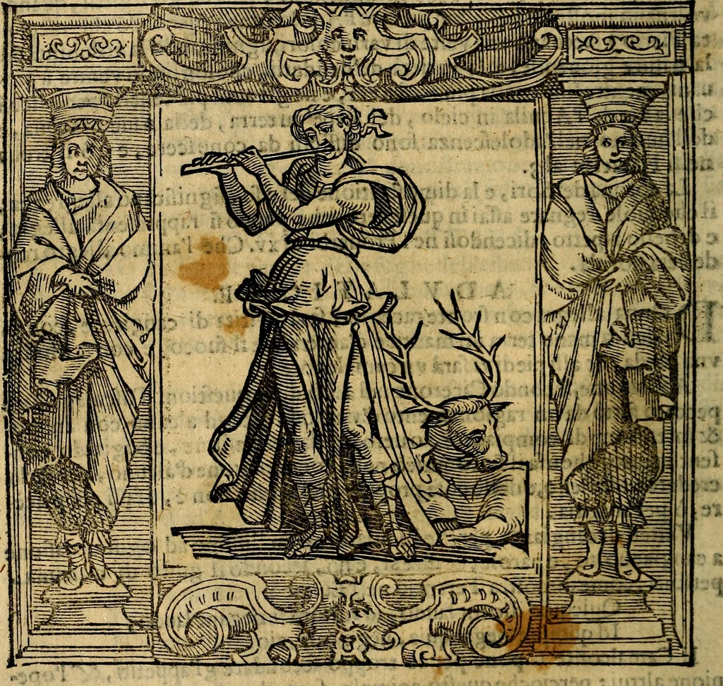 An illustration from Iconologia di Cesare Ripa Perugina ... Nella quale si descrivono diverse imagini di virtù, vitij, affetti, passioni humane, arti discipline, humori, elementi, corpi celesti, prouincie d'Italia, fiumi, tutte le parti del mondo, ed altre infinite materie. Opera utile ad oratori, predicatori, poeti pittori, sculptori, disegnatori, e ad ogni studioso, per inuentar concetti, emblemi, ed imprese, per diuisare qualsiuoglia appatato nuttiale, funerale, trionfale. Per rappresentar poemi drammatici, e per figurare co'suoi propij simboli ciò, che può cadere in pensiero humano. Ampliata ultimamente dallo stresso autore di CC. imagini, e erricchita di molti discorsi pieni di varia eruditione .., 1613, leaf 27
