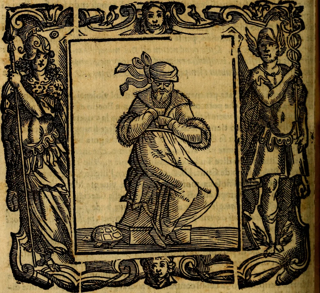 An illustration from Iconologia di Cesare Ripa Perugina ... Nella quale si descrivono diverse imagini di virtù, vitij, affetti, passioni humane, arti discipline, humori, elementi, corpi celesti, prouincie d'Italia, fiumi, tutte le parti del mondo, ed altre infinite materie. Opera utile ad oratori, predicatori, poeti pittori, sculptori, disegnatori, e ad ogni studioso, per inuentar concetti, emblemi, ed imprese, per diuisare qualsiuoglia appatato nuttiale, funerale, trionfale. Per rappresentar poemi drammatici, e per figurare co'suoi propij simboli ciò, che può cadere in pensiero humano. Ampliata ultimamente dallo stresso autore di CC. imagini, e erricchita di molti discorsi pieni di varia eruditione .., 1613, leaf 291