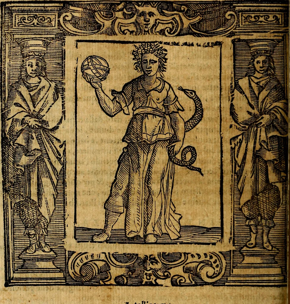 An illustration from Iconologia di Cesare Ripa Perugina ... Nella quale si descrivono diverse imagini di virtù, vitij, affetti, passioni humane, arti discipline, humori, elementi, corpi celesti, prouincie d'Italia, fiumi, tutte le parti del mondo, ed altre infinite materie. Opera utile ad oratori, predicatori, poeti pittori, sculptori, disegnatori, e ad ogni studioso, per inuentar concetti, emblemi, ed imprese, per diuisare qualsiuoglia appatato nuttiale, funerale, trionfale. Per rappresentar poemi drammatici, e per figurare co'suoi propij simboli ciò, che può cadere in pensiero humano. Ampliata ultimamente dallo stresso autore di CC. imagini, e erricchita di molti discorsi pieni di varia eruditione .., 1613, leaf 365