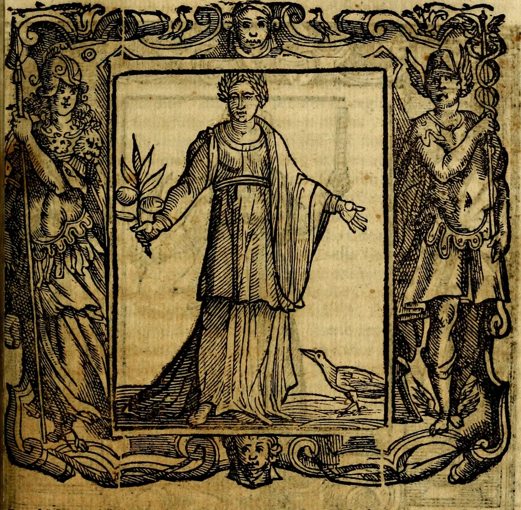An illustration from Iconologia di Cesare Ripa Perugina ... Nella quale si descrivono diverse imagini di virtù, vitij, affetti, passioni humane, arti discipline, humori, elementi, corpi celesti, prouincie d'Italia, fiumi, tutte le parti del mondo, ed altre infinite materie. Opera utile ad oratori, predicatori, poeti pittori, sculptori, disegnatori, e ad ogni studioso, per inuentar concetti, emblemi, ed imprese, per diuisare qualsiuoglia appatato nuttiale, funerale, trionfale. Per rappresentar poemi drammatici, e per figurare co'suoi propij simboli ciò, che può cadere in pensiero humano. Ampliata ultimamente dallo stresso autore di CC. imagini, e erricchita di molti discorsi pieni di varia eruditione .., 1613, leaf 462
