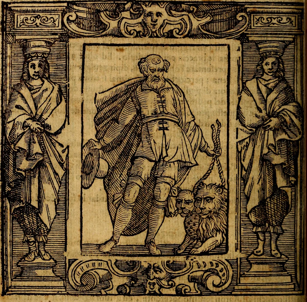 An illustration from Iconologia di Cesare Ripa Perugina ... Nella quale si descrivono diverse imagini di virtù, vitij, affetti, passioni humane, arti discipline, humori, elementi, corpi celesti, prouincie d'Italia, fiumi, tutte le parti del mondo, ed altre infinite materie. Opera utile ad oratori, predicatori, poeti pittori, sculptori, disegnatori, e ad ogni studioso, per inuentar concetti, emblemi, ed imprese, per diuisare qualsiuoglia appatato nuttiale, funerale, trionfale. Per rappresentar poemi drammatici, e per figurare co'suoi propij simboli ciò, che può cadere in pensiero humano. Ampliata ultimamente dallo stresso autore di CC. imagini, e erricchita di molti discorsi pieni di varia eruditione .., 1613, leaf 511