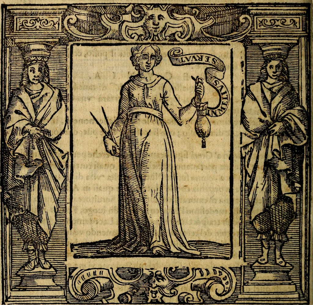 An illustration from Iconologia di Cesare Ripa Perugina ... Nella quale si descrivono diverse imagini di virtù, vitij, affetti, passioni humane, arti discipline, humori, elementi, corpi celesti, prouincie d'Italia, fiumi, tutte le parti del mondo, ed altre infinite materie. Opera utile ad oratori, predicatori, poeti pittori, sculptori, disegnatori, e ad ogni studioso, per inuentar concetti, emblemi, ed imprese, per diuisare qualsiuoglia appatato nuttiale, funerale, trionfale. Per rappresentar poemi drammatici, e per figurare co'suoi propij simboli ciò, che può cadere in pensiero humano. Ampliata ultimamente dallo stresso autore di CC. imagini, e erricchita di molti discorsi pieni di varia eruditione .., 1613, leaf 549