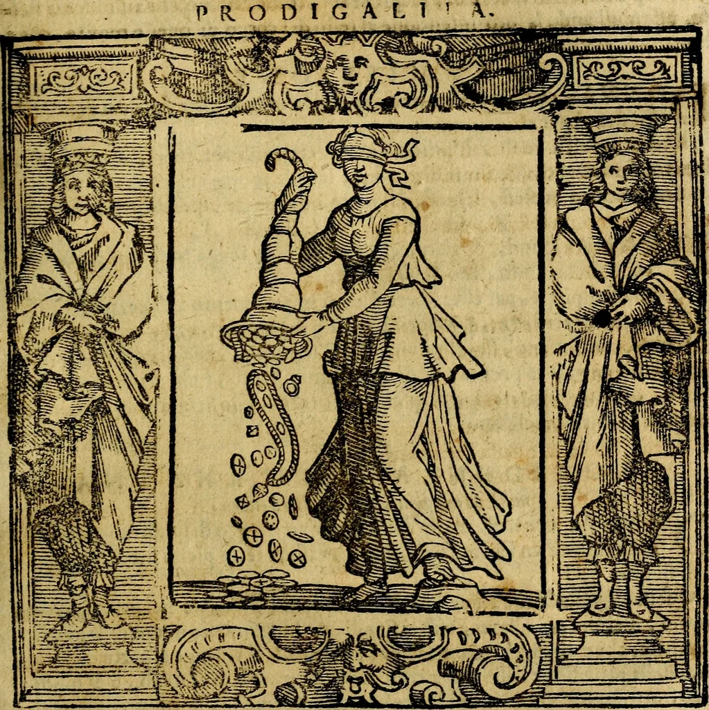An illustration from Iconologia di Cesare Ripa Perugina ... Nella quale si descrivono diverse imagini di virtù, vitij, affetti, passioni humane, arti discipline, humori, elementi, corpi celesti, prouincie d'Italia, fiumi, tutte le parti del mondo, ed altre infinite materie. Opera utile ad oratori, predicatori, poeti pittori, sculptori, disegnatori, e ad ogni studioso, per inuentar concetti, emblemi, ed imprese, per diuisare qualsiuoglia appatato nuttiale, funerale, trionfale. Per rappresentar poemi drammatici, e per figurare co'suoi propij simboli ciò, che può cadere in pensiero humano. Ampliata ultimamente dallo stresso autore di CC. imagini, e erricchita di molti discorsi pieni di varia eruditione .., 1613, leaf 578