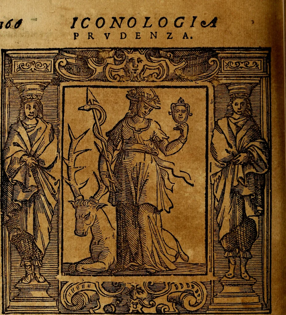 An illustration from Iconologia di Cesare Ripa Perugina ... Nella quale si descrivono diverse imagini di virtù, vitij, affetti, passioni humane, arti discipline, humori, elementi, corpi celesti, prouincie d'Italia, fiumi, tutte le parti del mondo, ed altre infinite materie. Opera utile ad oratori, predicatori, poeti pittori, sculptori, disegnatori, e ad ogni studioso, per inuentar concetti, emblemi, ed imprese, per diuisare qualsiuoglia appatato nuttiale, funerale, trionfale. Per rappresentar poemi drammatici, e per figurare co'suoi propij simboli ciò, che può cadere in pensiero humano. Ampliata ultimamente dallo stresso autore di CC. imagini, e erricchita di molti discorsi pieni di varia eruditione .., 1613, leaf 581