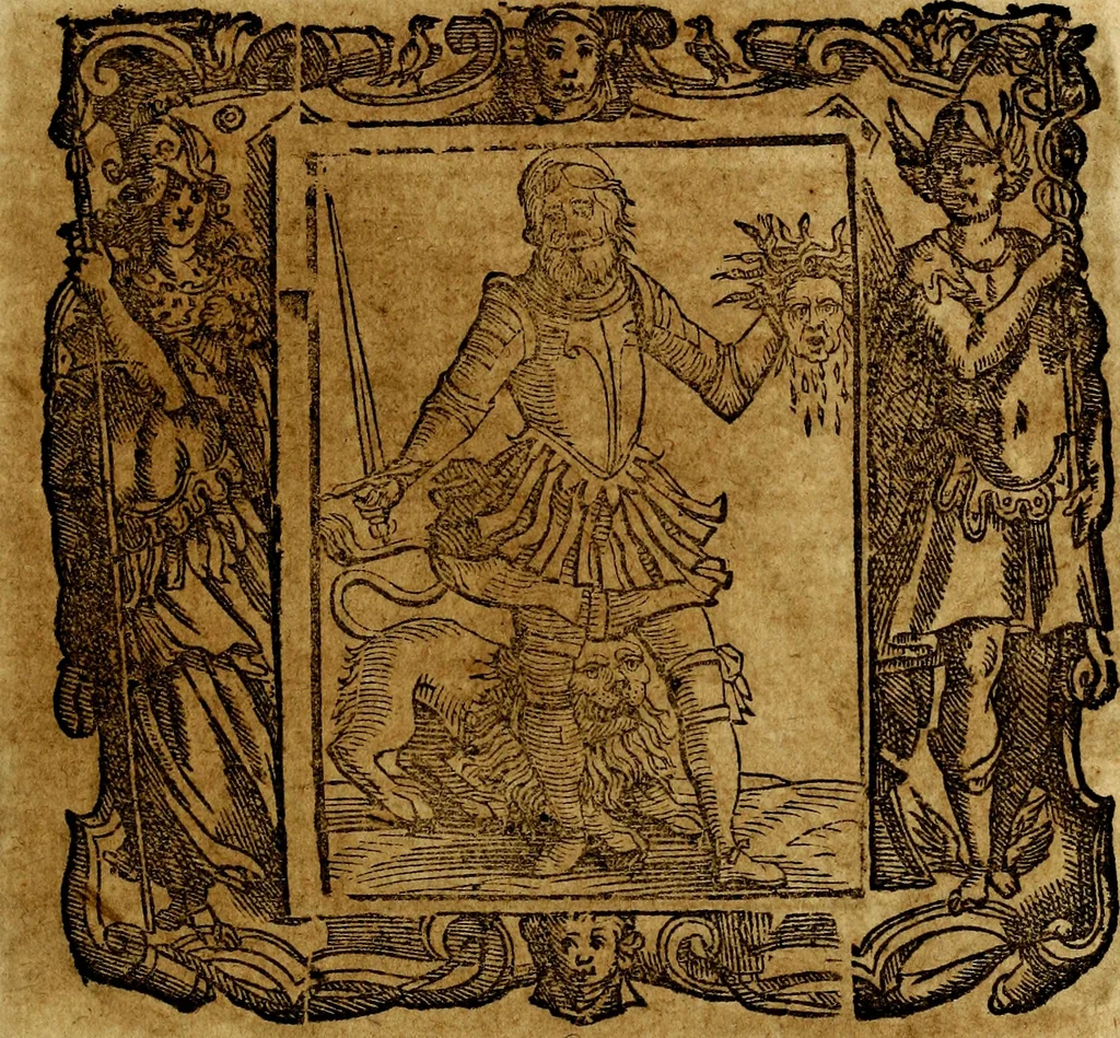 An illustration from Iconologia di Cesare Ripa Perugina ... Nella quale si descrivono diverse imagini di virtù, vitij, affetti, passioni humane, arti discipline, humori, elementi, corpi celesti, prouincie d'Italia, fiumi, tutte le parti del mondo, ed altre infinite materie. Opera utile ad oratori, predicatori, poeti pittori, sculptori, disegnatori, e ad ogni studioso, per inuentar concetti, emblemi, ed imprese, per diuisare qualsiuoglia appatato nuttiale, funerale, trionfale. Per rappresentar poemi drammatici, e per figurare co'suoi propij simboli ciò, che può cadere in pensiero humano. Ampliata ultimamente dallo stresso autore di CC. imagini, e erricchita di molti discorsi pieni di varia eruditione .., 1613, leaf 662