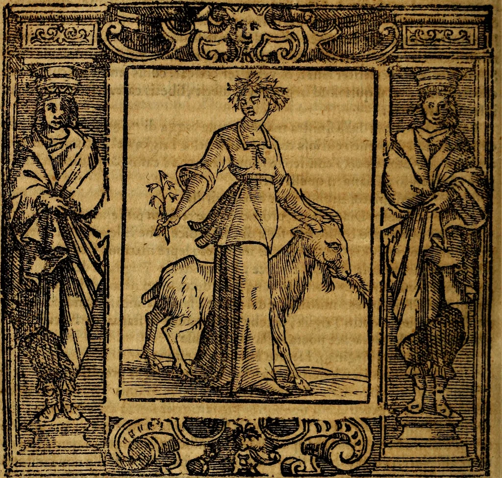 An illustration from Iconologia di Cesare Ripa Perugina ... Nella quale si descrivono diverse imagini di virtù, vitij, affetti, passioni humane, arti discipline, humori, elementi, corpi celesti, prouincie d'Italia, fiumi, tutte le parti del mondo, ed altre infinite materie. Opera utile ad oratori, predicatori, poeti pittori, sculptori, disegnatori, e ad ogni studioso, per inuentar concetti, emblemi, ed imprese, per diuisare qualsiuoglia appatato nuttiale, funerale, trionfale. Per rappresentar poemi drammatici, e per figurare co'suoi propij simboli ciò, che può cadere in pensiero humano. Ampliata ultimamente dallo stresso autore di CC. imagini, e erricchita di molti discorsi pieni di varia eruditione .., 1613, leaf 683