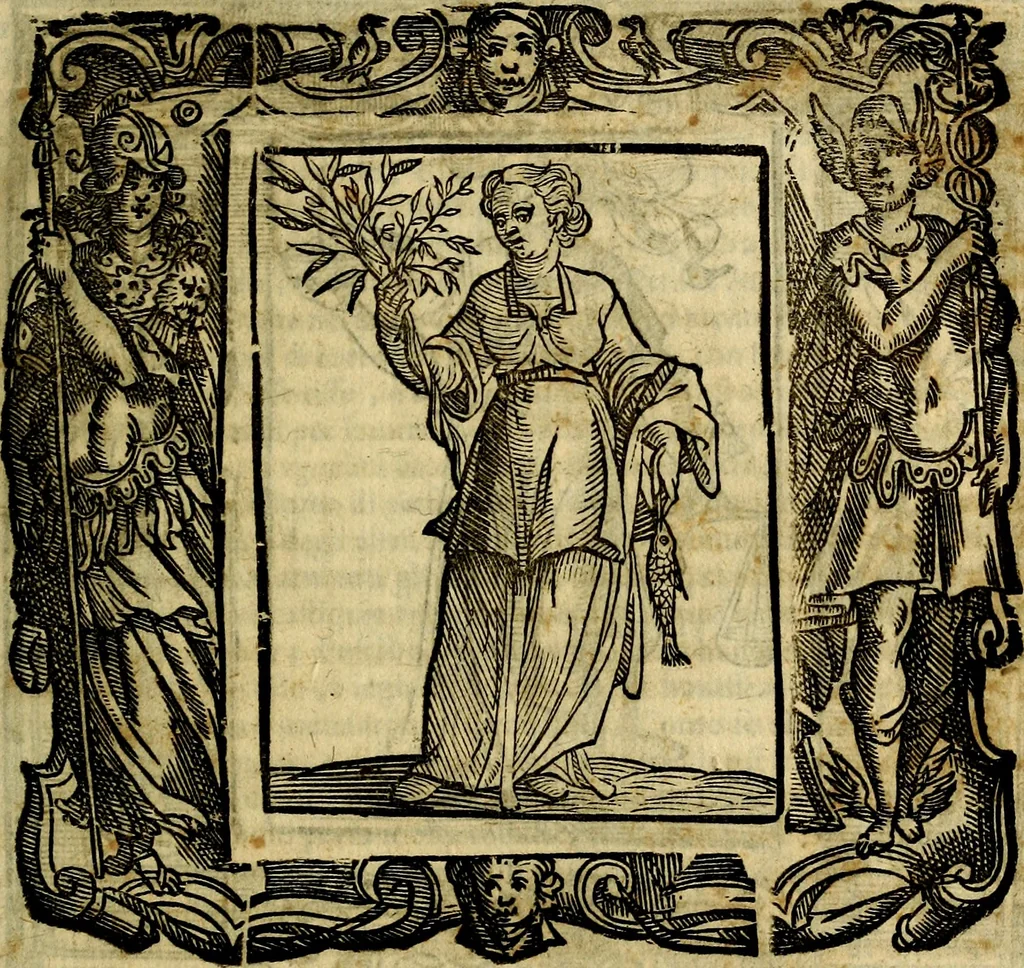 An illustration from Iconologia di Cesare Ripa Perugina ... Nella quale si descrivono diverse imagini di virtù, vitij, affetti, passioni humane, arti discipline, humori, elementi, corpi celesti, prouincie d'Italia, fiumi, tutte le parti del mondo, ed altre infinite materie. Opera utile ad oratori, predicatori, poeti pittori, sculptori, disegnatori, e ad ogni studioso, per inuentar concetti, emblemi, ed imprese, per diuisare qualsiuoglia appatato nuttiale, funerale, trionfale. Per rappresentar poemi drammatici, e per figurare co'suoi propij simboli ciò, che può cadere in pensiero humano. Ampliata ultimamente dallo stresso autore di CC. imagini, e erricchita di molti discorsi pieni di varia eruditione .., 1613, leaf 788